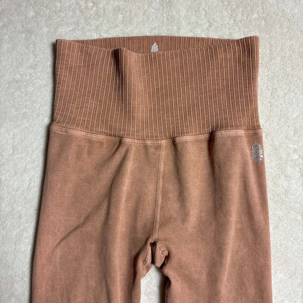 Free People FP‎ Movement Womens High Rise Good Karma Leggings XXS Dessert Dune - Picture 4 of 11